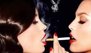 sexy girls smoking